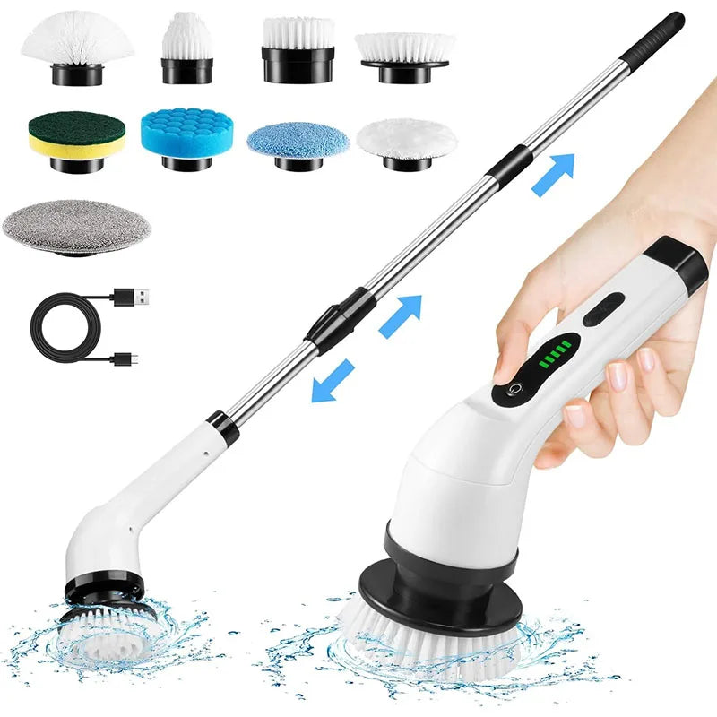 BlackClean™ Pro Spin Scrubber - Cordless Power Cleaning Tool for Bathroom, Kitchen & Home