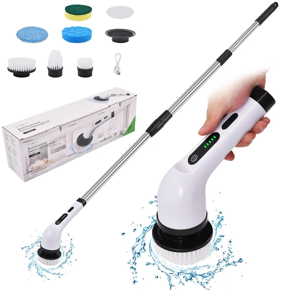 BlackClean™ Pro Spin Scrubber - Cordless Power Cleaning Tool for Bathroom, Kitchen & Home